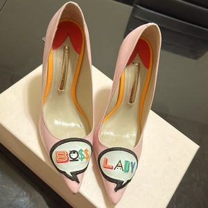 I selling Sophia Webster heels. Size 8.5 the color baby pink